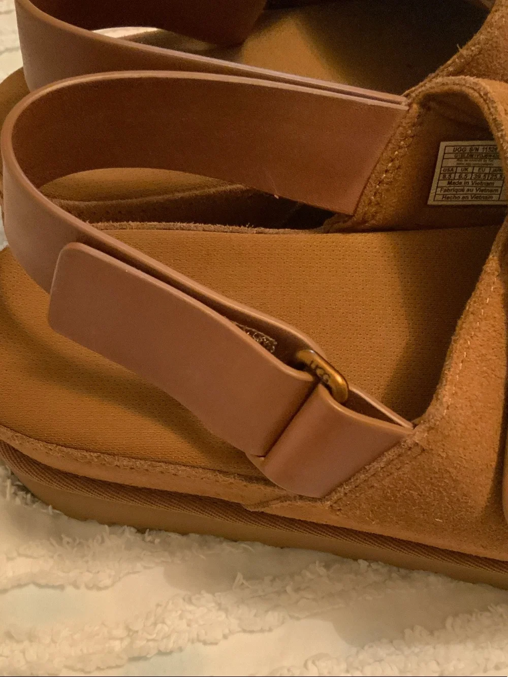 UGG Women’s Chestnut Velcro Slingback Sandals 8.5